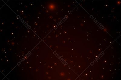 Partículas Luminosas em Fundo Preto | Faíscas Incandescentes Estilo Cinemático