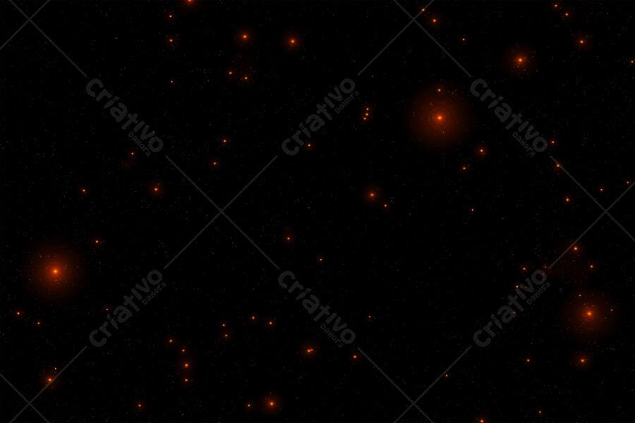 Textura Estrelas Laranja para Fundo Escuro