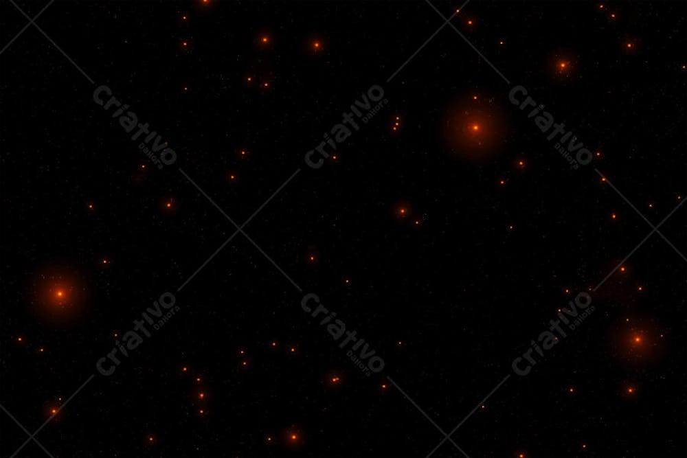 Partículas Luminosas em Fundo Preto | Faíscas Incandescentes Estilo Cinemático