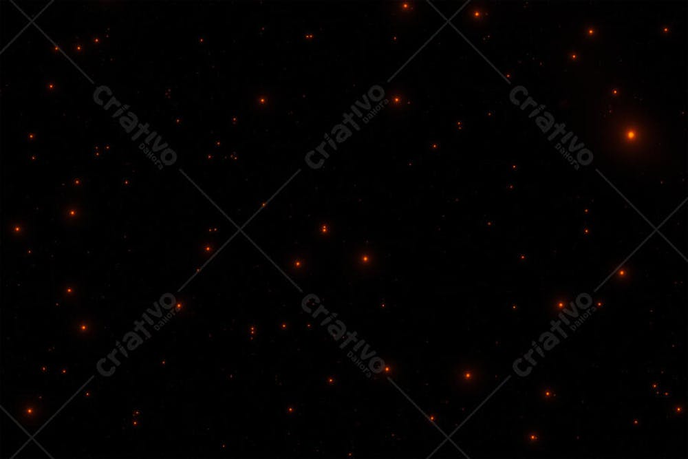 Partículas Luminosas em Fundo Preto | Faíscas Incandescentes Estilo Cinemático