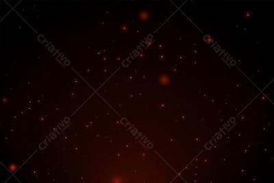 Partículas Luminosas em Fundo Preto | Faíscas Incandescentes Estilo Cinemático