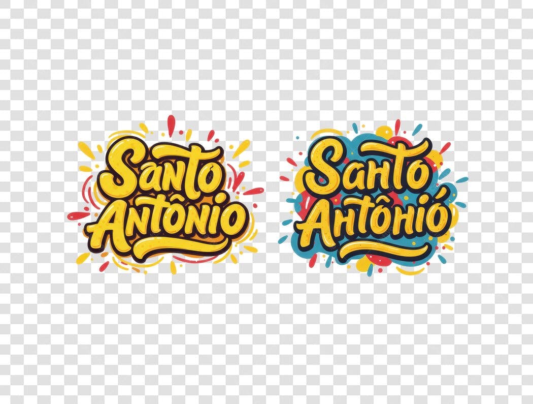 Logo Festa Santo Antônio PNG com fundo transparente