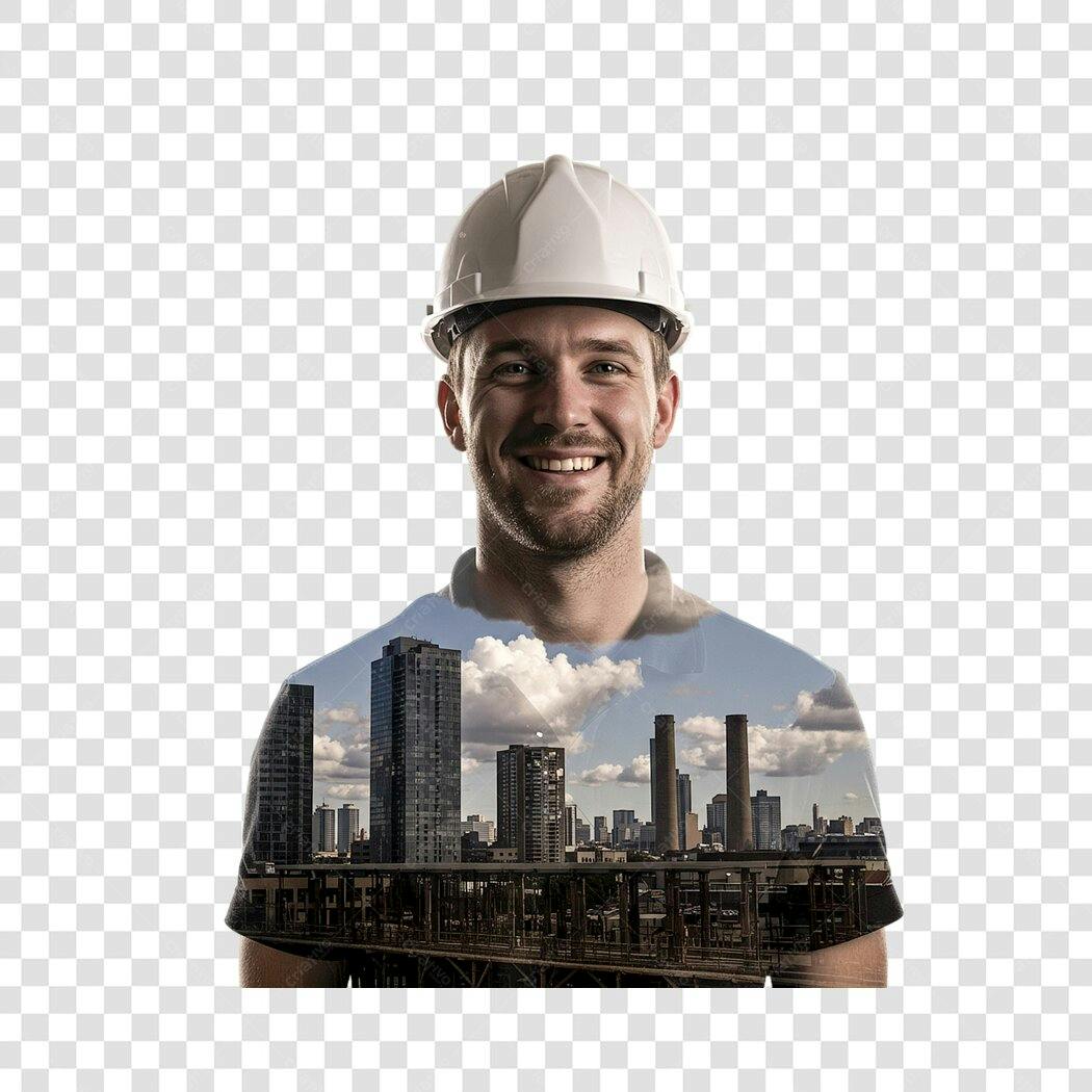 Avatar Engenheiro PNG com fundo transparente