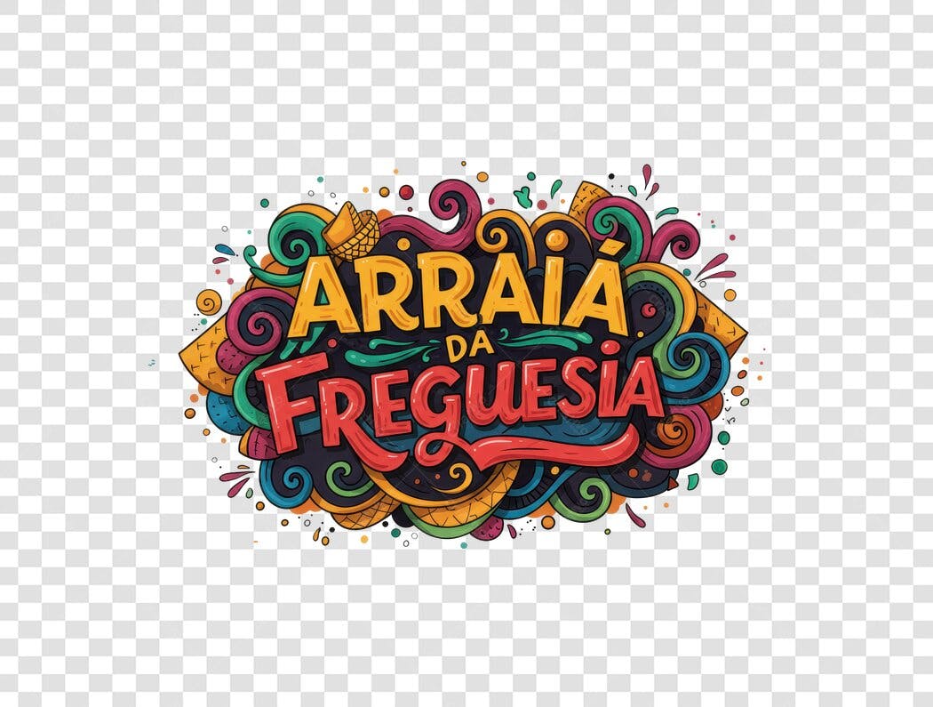 Banner Festa Junina Arraiá PNG com fundo transparente