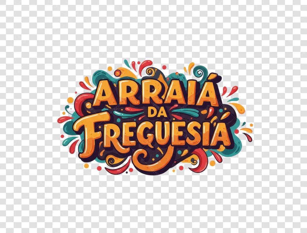Banner Arraial da Freguesia PNG com fundo transparente