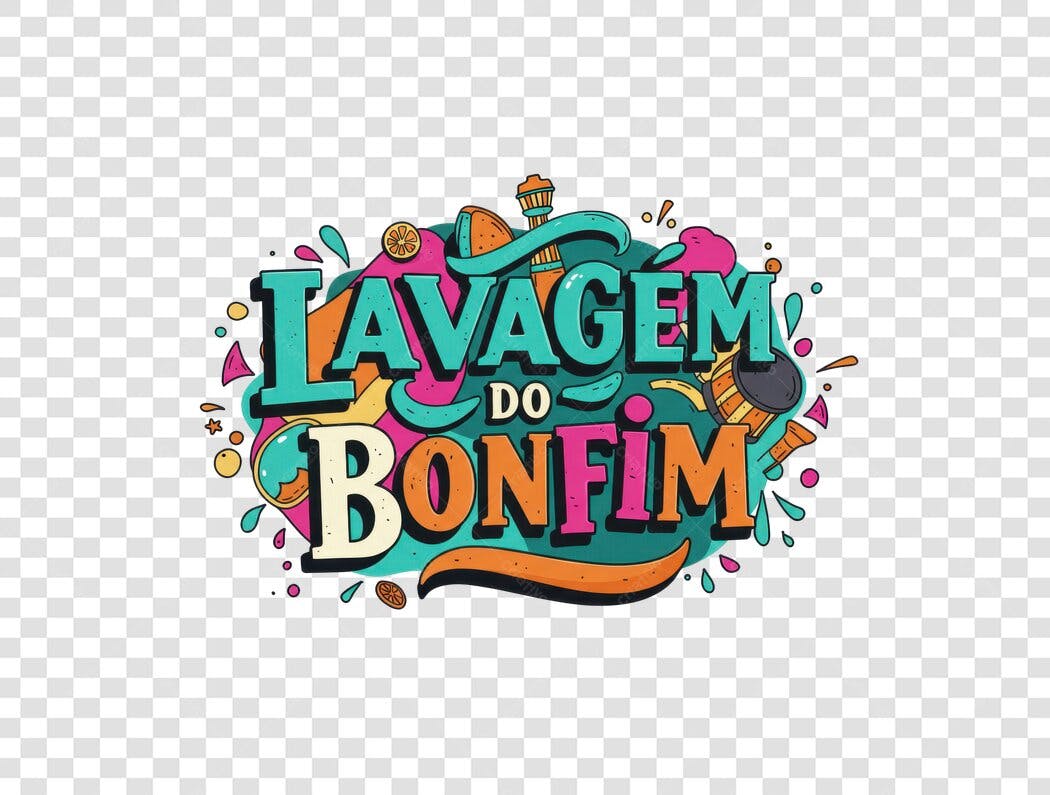 Banner Lavagem do Bonfim PNG com fundo transparente
