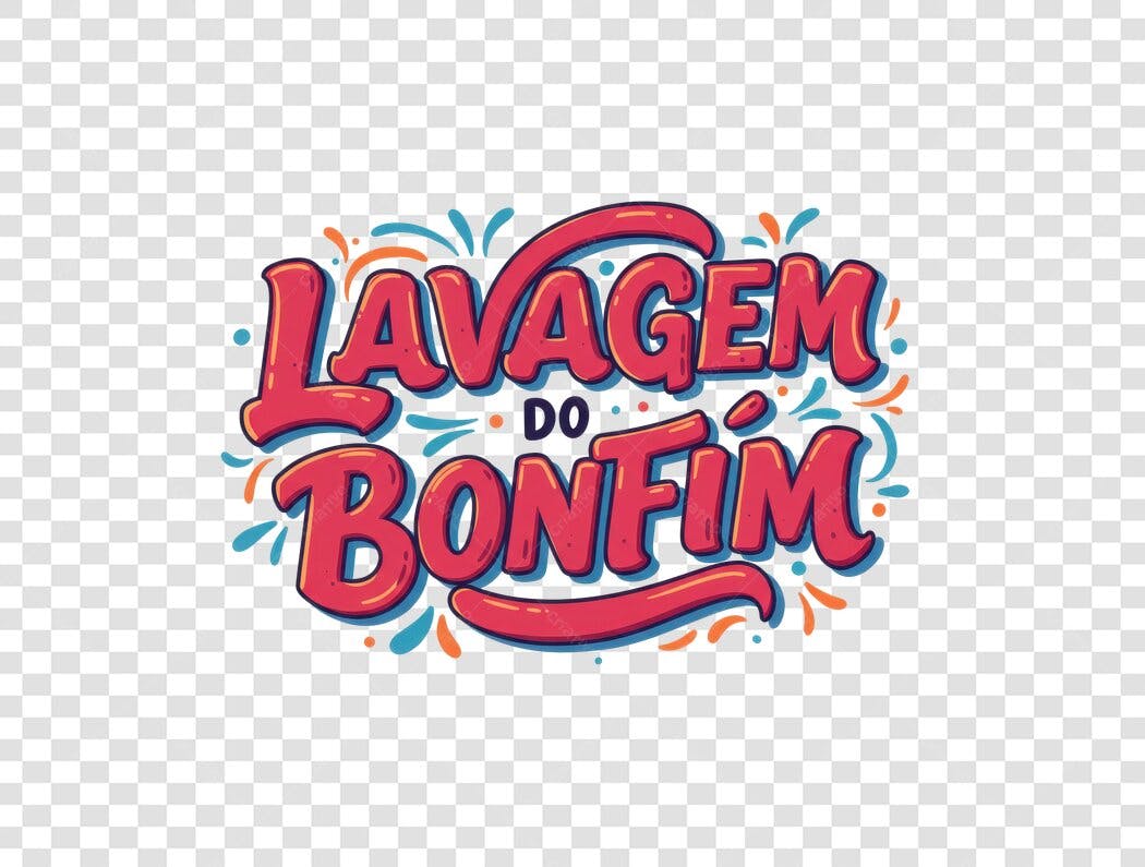 Banner Lavagem do Bonfim PNG com fundo transparente