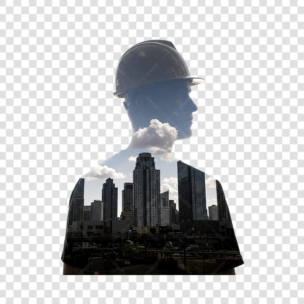 Banner Engenharia Civil PNG com fundo transparente