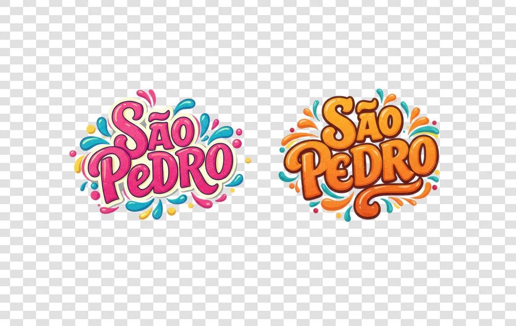 Logo Festa São Pedro PNG com fundo transparente