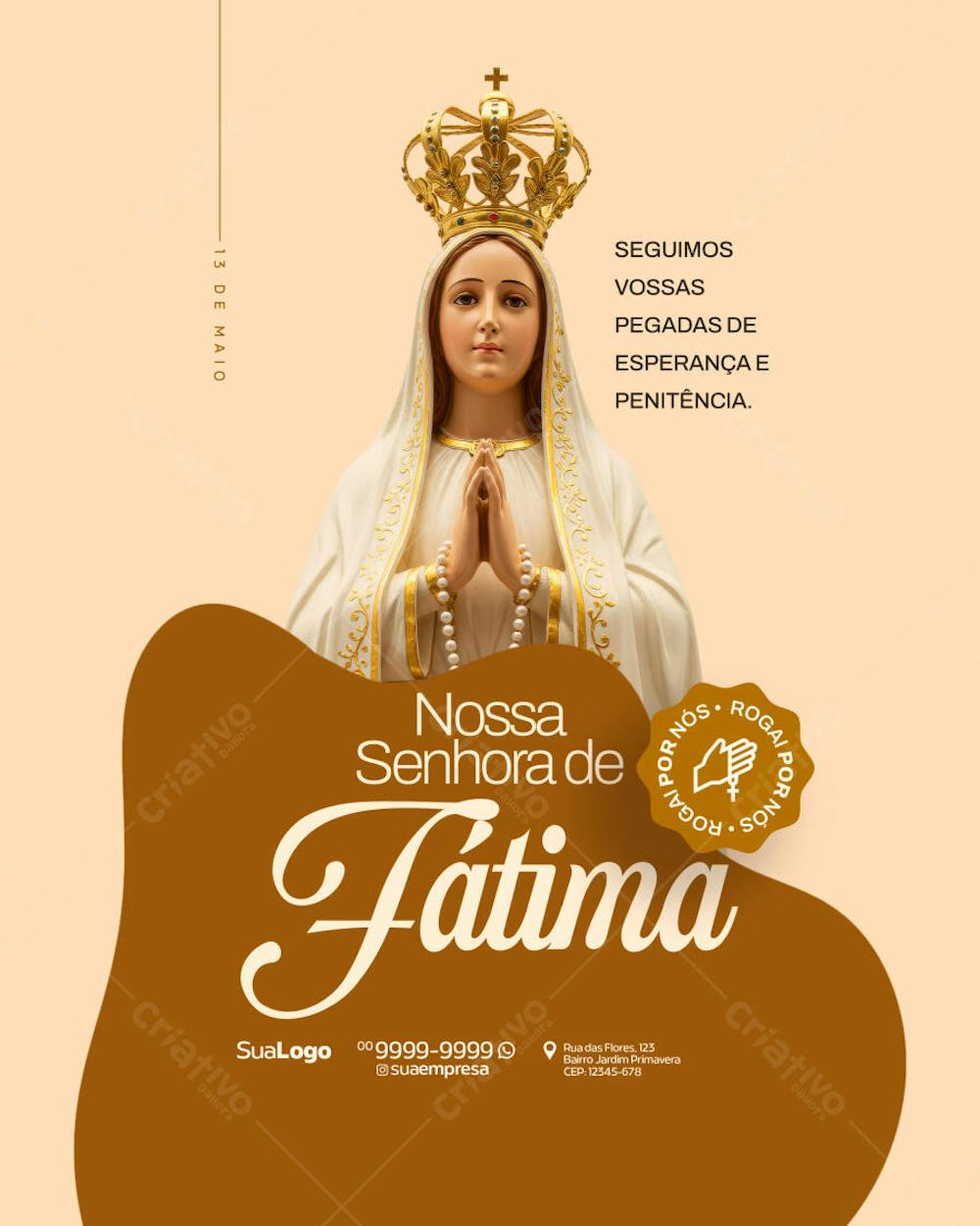 Social Media Nossa Senhora de Fátima 13 de Maio (2)