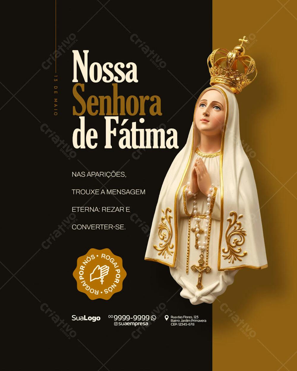 Social Media Nossa Senhora de Fátima 13 de Maio (1)