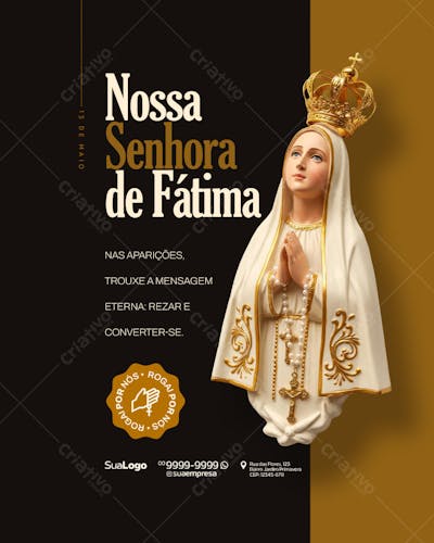 Social Media Nossa Senhora de Fátima 13 de Maio (1)