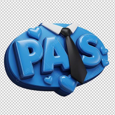 Dia dos Pais com Gravata 3D