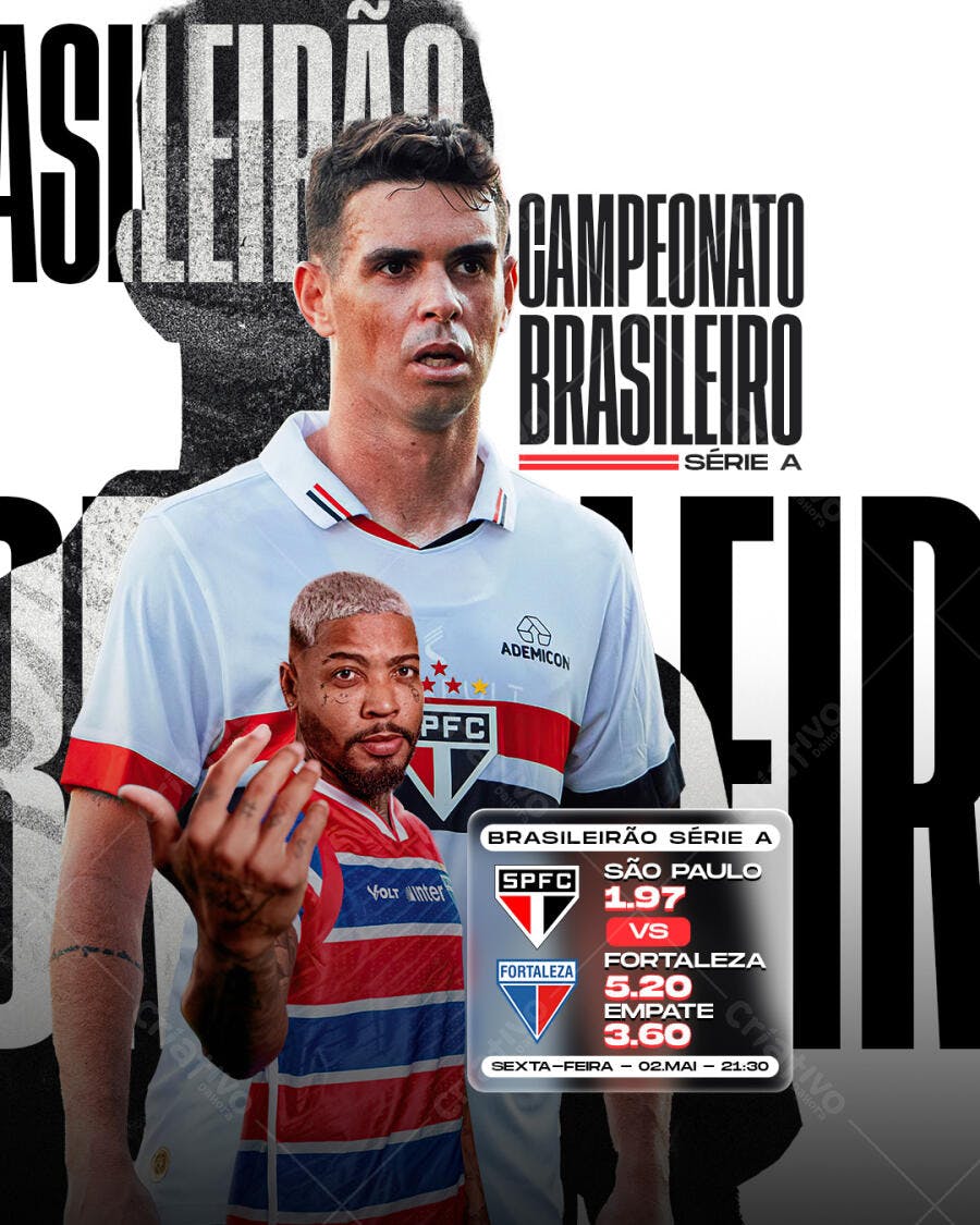 Flyer Campeonato Brasileiro PSD Editável