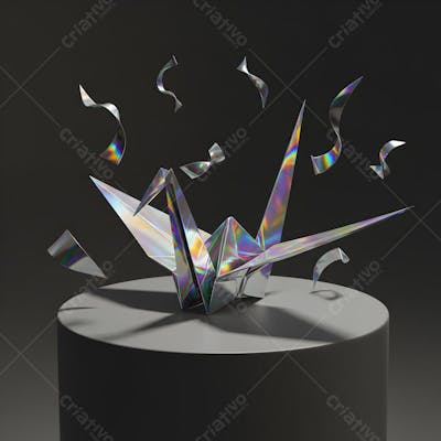 Origami Holográficos e Elementos Visuais – Abstratos, Minimais e Conceituais