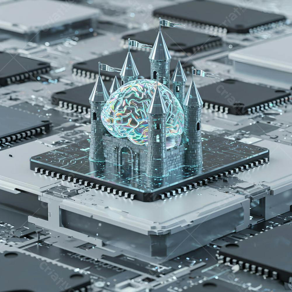 Castelo da mente Holográficos e Elementos Visuais – Abstratos, Minimais e Conceituais