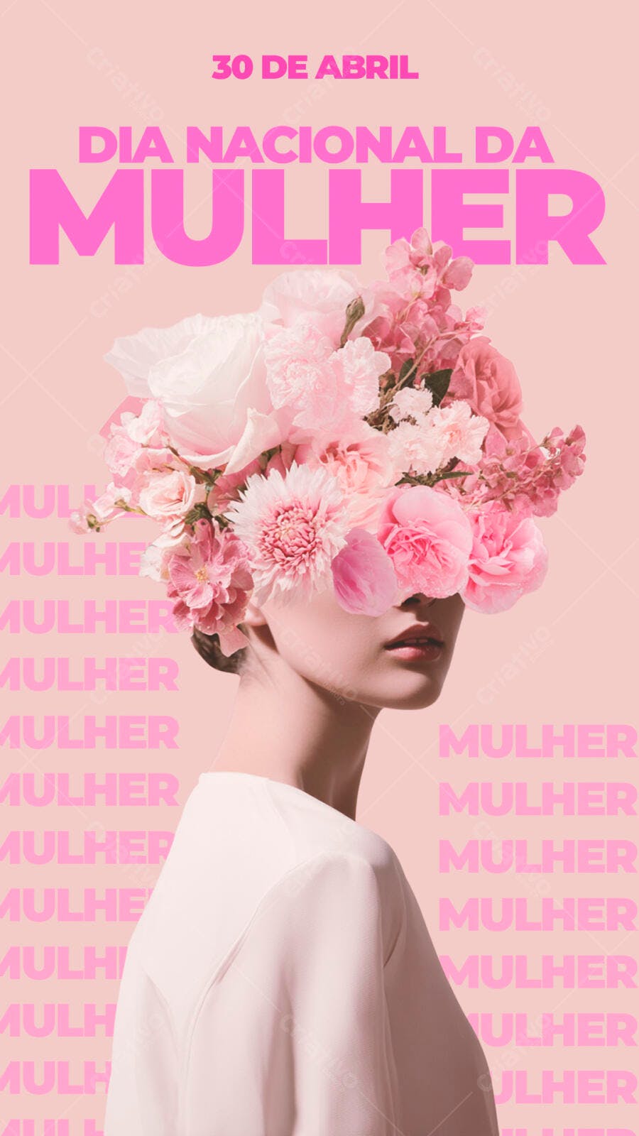 Flyer Dia Internacional da Mulher PSD Editável