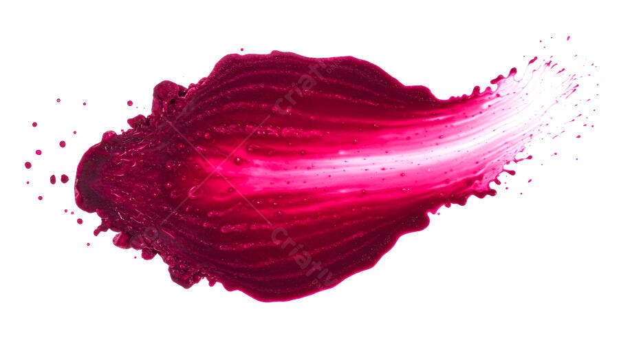 Mancha de tinta rosa e vermelha