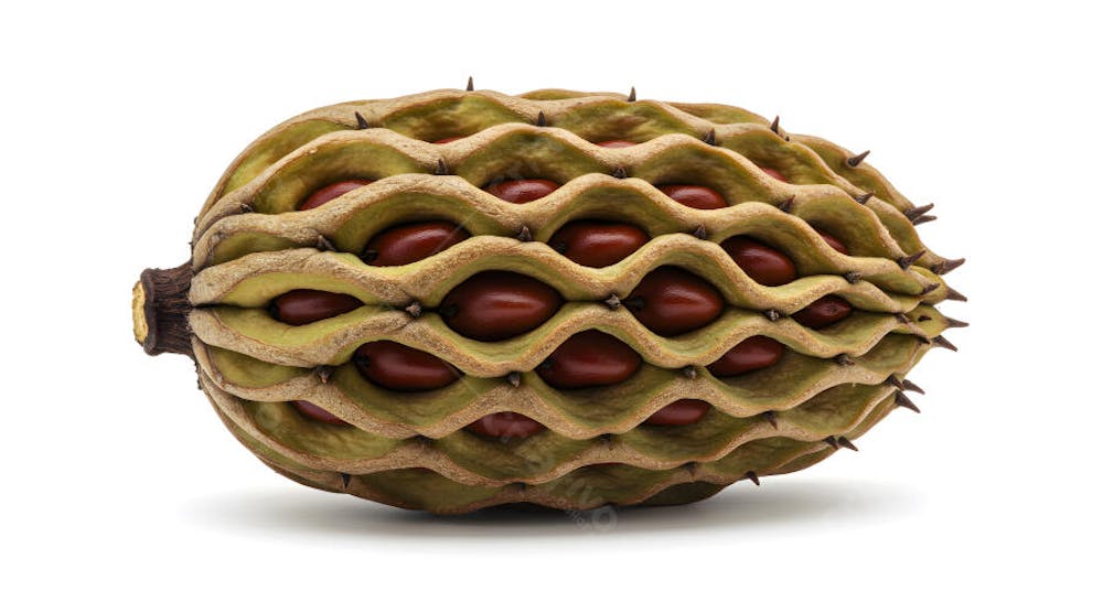 Fruta tropical Salak com padrão de escamas marrons