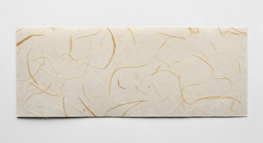 Papel artesanal texturado bege claro