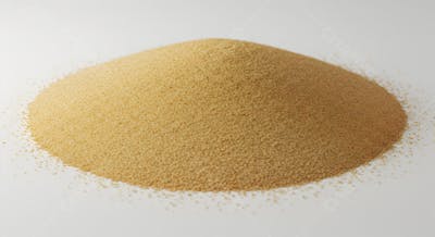 Pilha de açúcar mascavo com textura granular fina