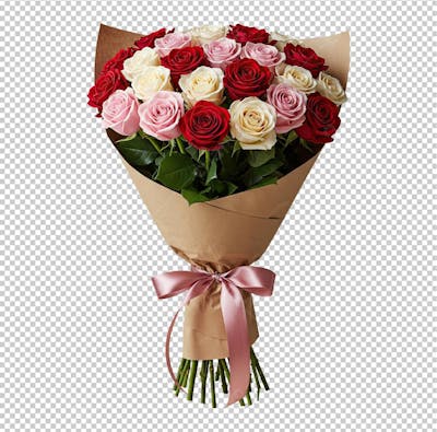 Buquê de Rosas Coloridas
