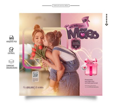 Feed  social media minha mãe é especial