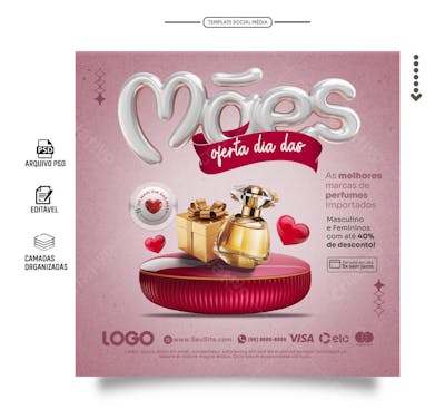 Feed promoção especial dia das mães