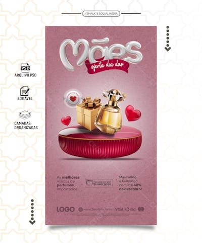 Storie promoção especial dia das mães