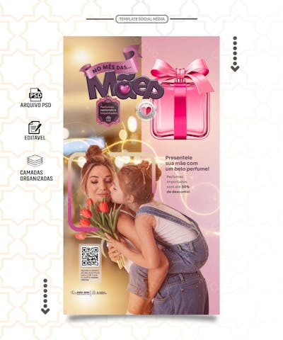 Storie social media minha mãe é especial