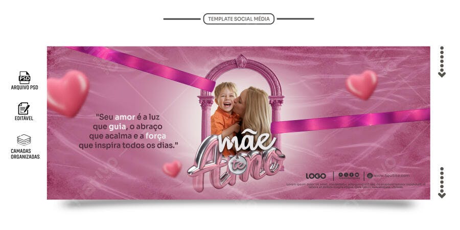 Banner Dia das Mães PSD Editável