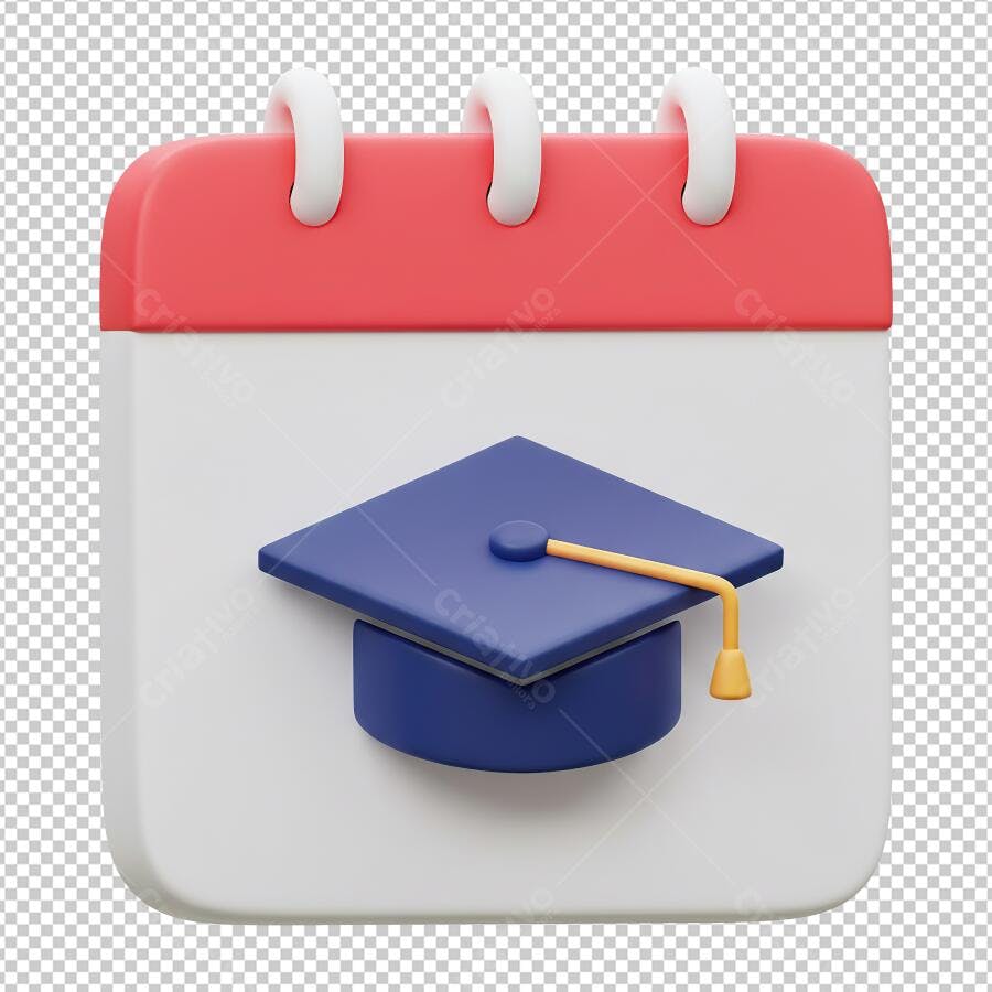 Icone Calendário Formatura PNG com fundo transparente
