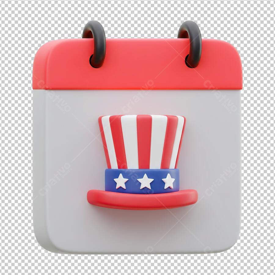 Ícone 4 de Julho PNG com fundo transparente