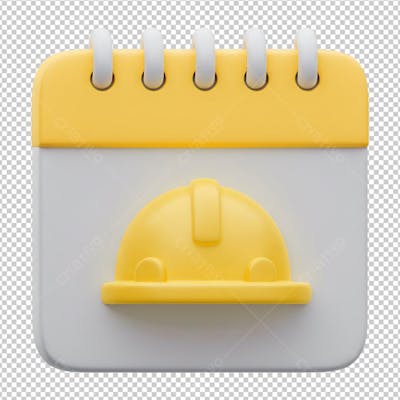 Calendário Trabalhador 3D