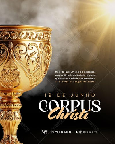 19 De Junho Dia De Corpus Christi