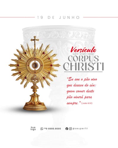 19 De Junho Dia De Corpus Christi