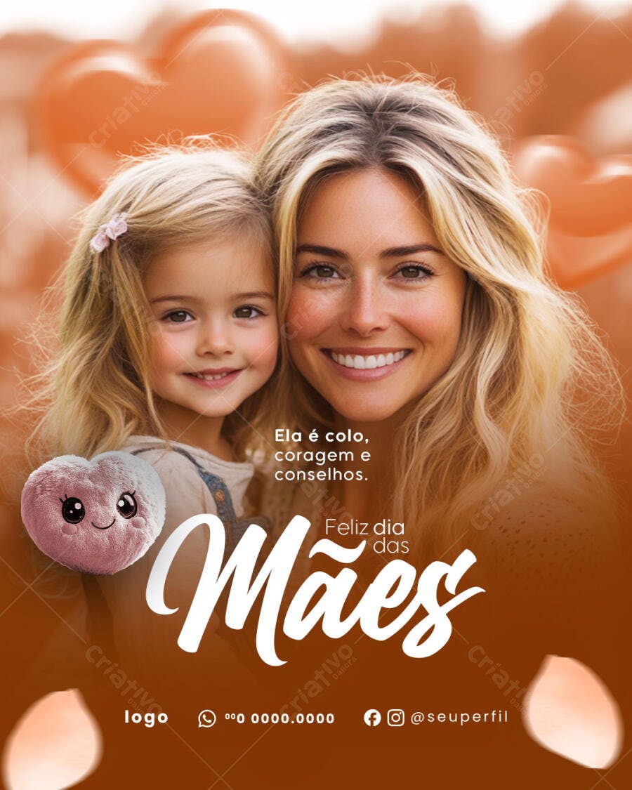 Postagem Dia das Mães PSD Editável