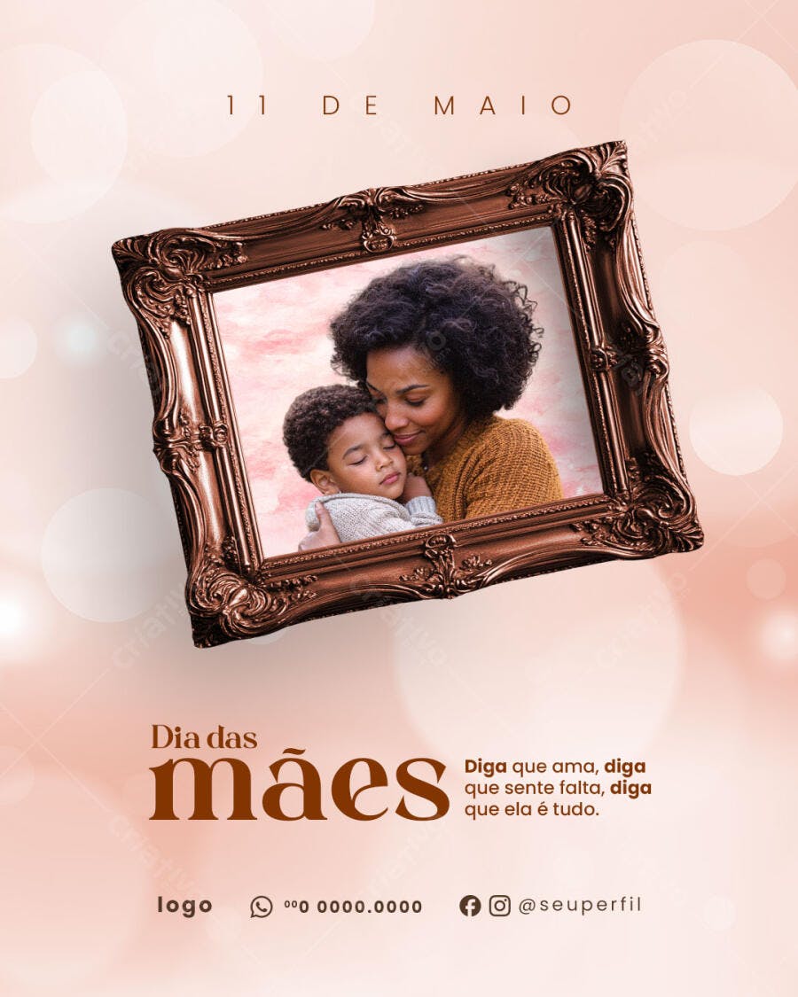 Flyer para o Dia das Mães PSD Editável