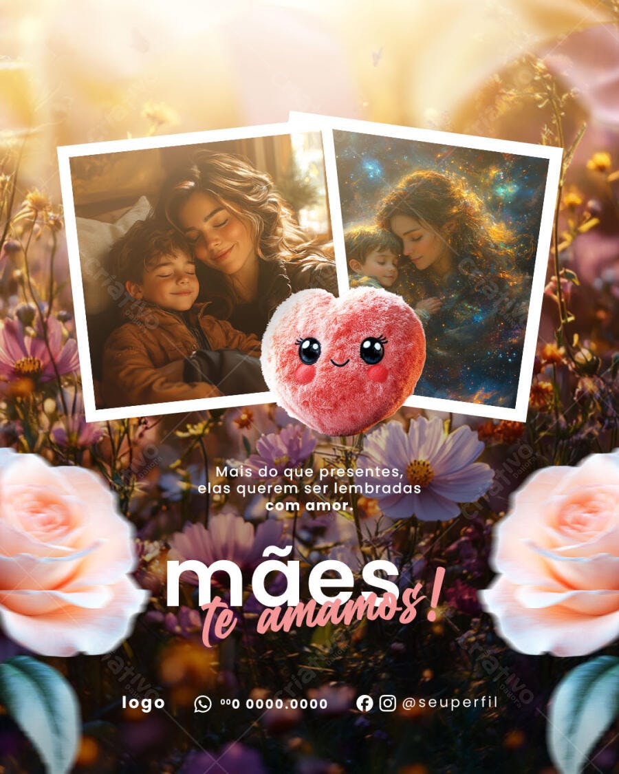 Postagem Dia das Mães PSD Editável
