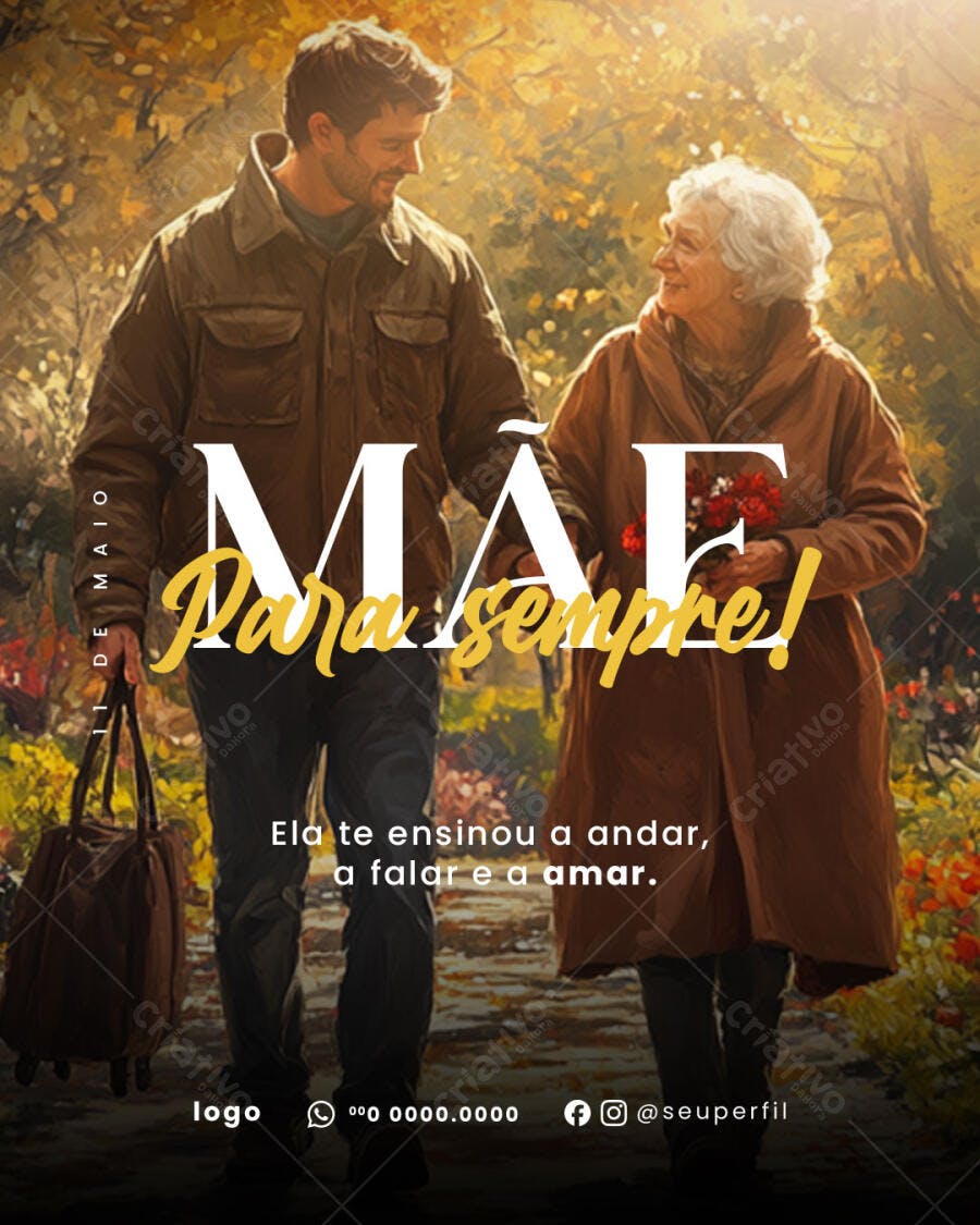 Postagem Dia das Mães PSD Editável