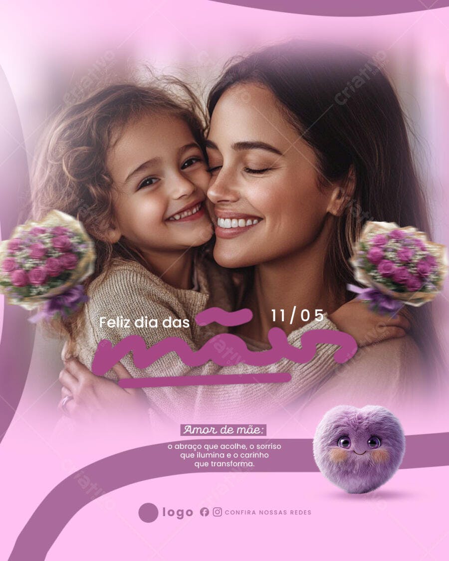 Postagem Dia das Mães PSD Editável