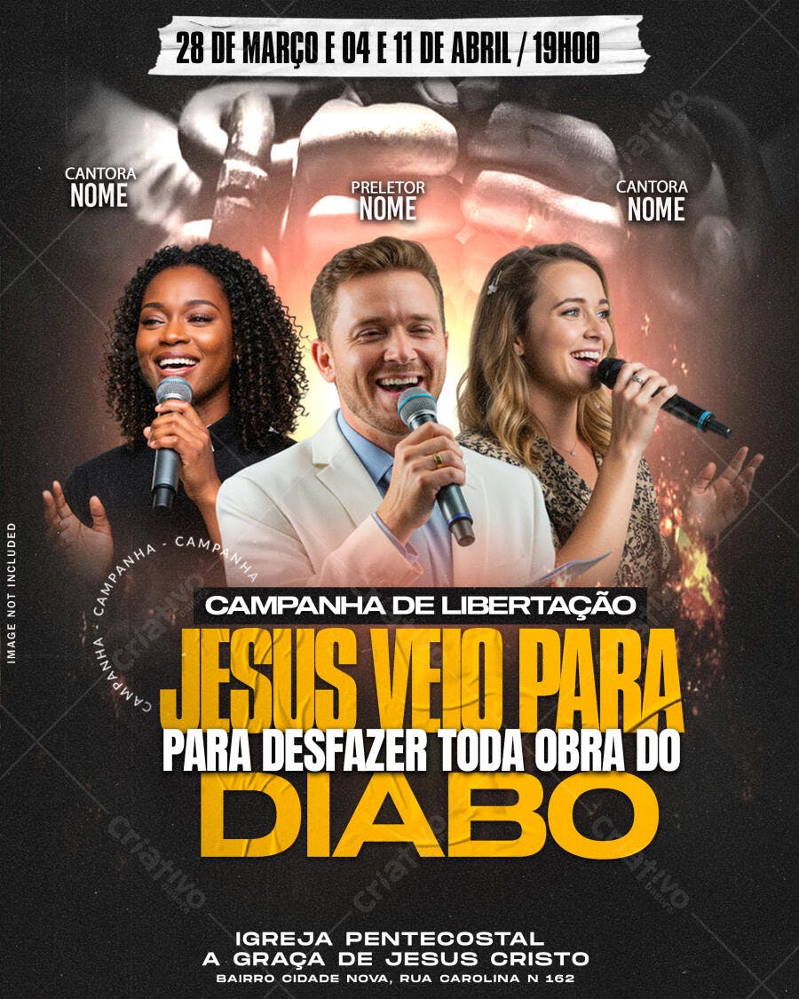 Flyer Campanha de Libertação PSD Editável