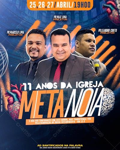 11 ANOS DA IGREJA METANOIA