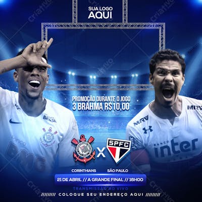 Flyer Futebol CORINTHIANS