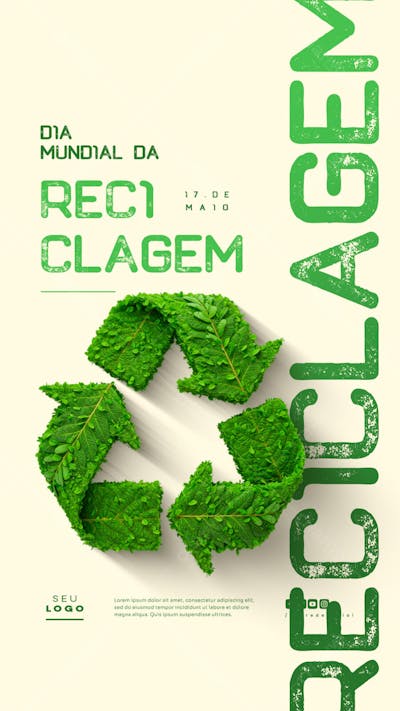 Dia Mundial da Reciclagem 17 de Maio social media editável story (2)