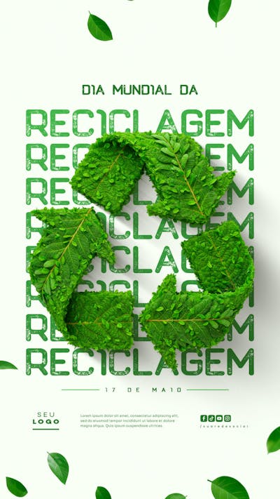 Dia Mundial da Reciclagem 17 de Maio social media editável story (1)