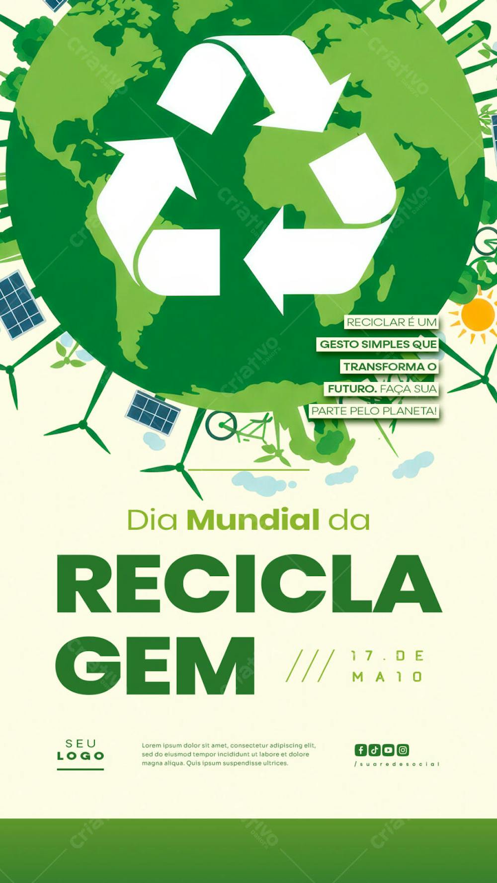Dia Mundial da Reciclagem 17 de Maio social media editável story (4)