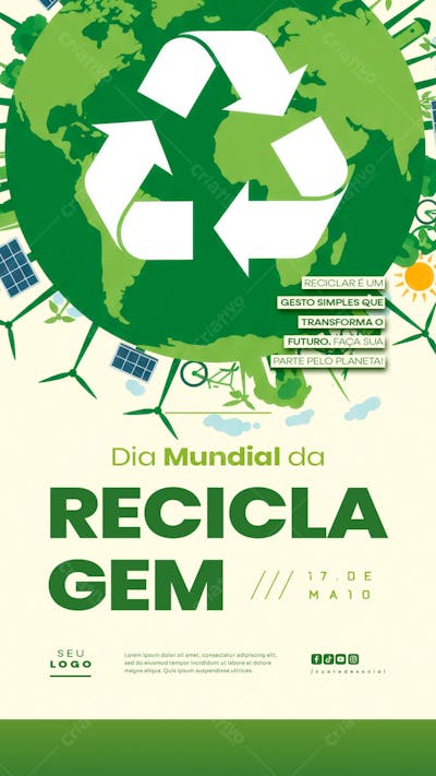 Dia Mundial da Reciclagem 17 de Maio social media editável story (4)
