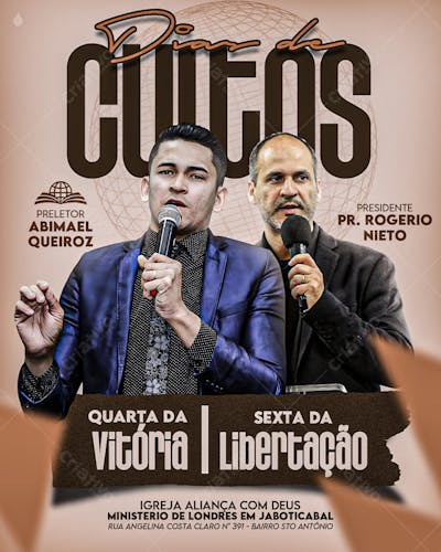 agendas Dias de Culto