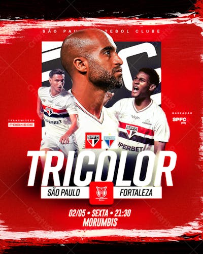 FUTEBOL 2025 TRICOLOR SÃO PAULO VS FORTALEZA